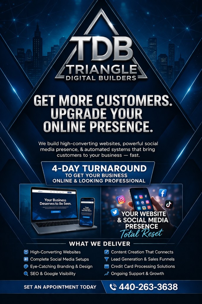 Triangle Digital Builders marketing flyer 2